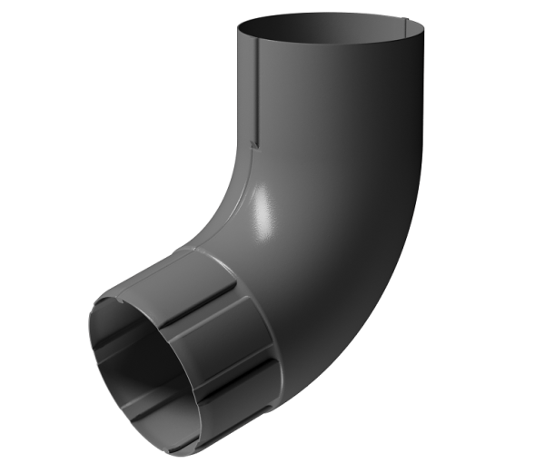 Колено 72° D90 Döcke STAL PREMIUM Графит, (RAL 7024) купить в Новом Уренгое