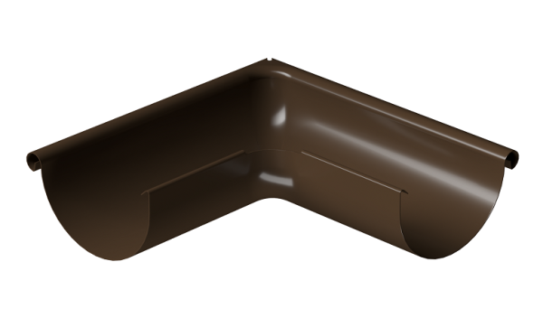 Угол внешний 90° D125 Döcke STAL PREMIUM Каштан, (RAL 8017) купить в Новом Уренгое