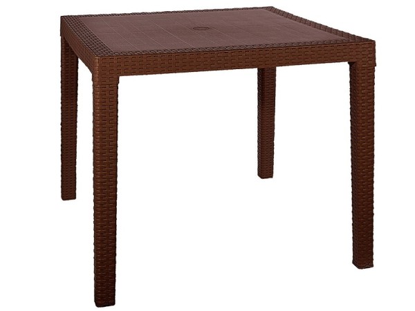 Стол квадратный FIJI Quatro Table Коричневый купить в Новом Уренгое