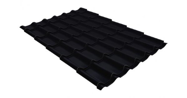 Металлочерепица классик GL 0,5 Velur20 RAL 9005 черный купить в Новом Уренгое