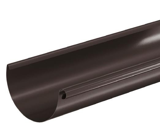 Водосток Aquasistem, система 125x90 - Водосточный желоб 3.00м RR 32 Тёмно Коричневый купить в Новом Уренгое