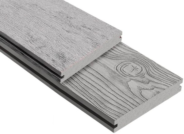 Террасная доска ДПК Outdoor 3D полнотелая STORM/OCEAN GREY серая микс купить в Новом Уренгое