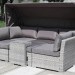 Диван-Трансформер AFINA плетеный из иск. ротанга AFM-320G Grey купить в Новом Уренгое