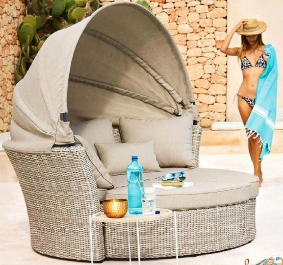 Диван-Трансформер AFINA плетеный из иск. ротанга AFM-325 Beige купить в Новом Уренгое