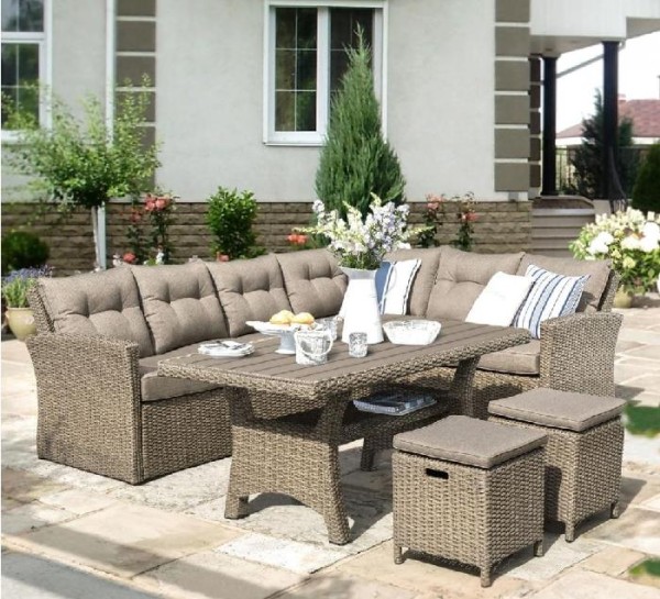 Комплект мебели AFINA плетеной из иск. ротанга AFM-307B Beige купить в Новом Уренгое
