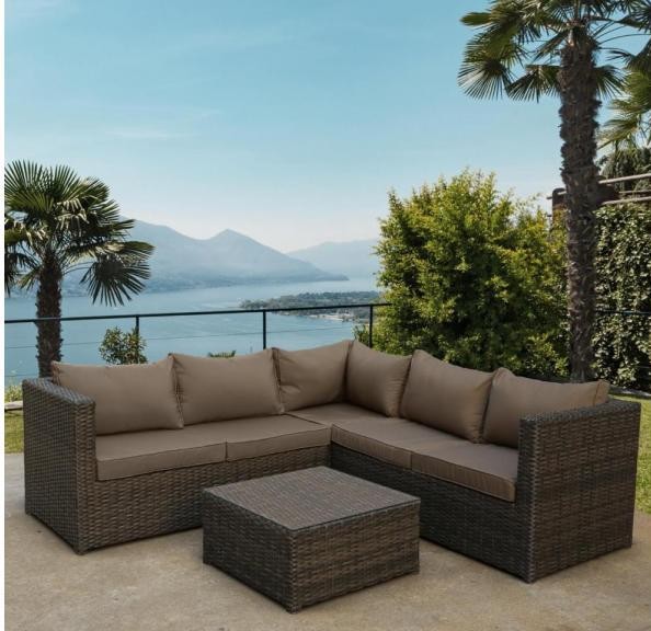 Комплект мебели AFINA плетеной из иск. ротанга YR825A Brown/Beige купить в Новом Уренгое