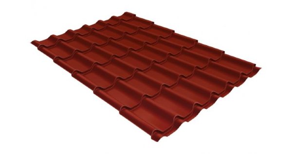 Металлочерепица классик 0,5 Satin RAL 3009 оксидно-красный купить в Новом Уренгое