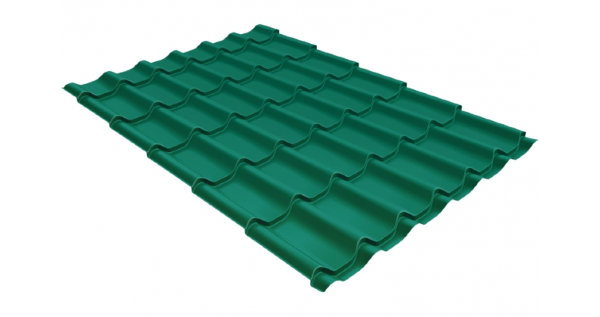 Металлочерепица классик 0,5 Satin RAL 5021 купить в Новом Уренгое