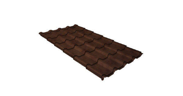 Металлочерепица камея 0,45 Safari Twincolor Brown купить в Новом Уренгое