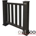 Ограждение из ДПК Outdoor Классик 3D STORM чёрный купить в Новом Уренгое