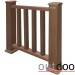 Ограждение из ДПК Outdoor Классик 3D STORM коричневый микс купить в Новом Уренгое