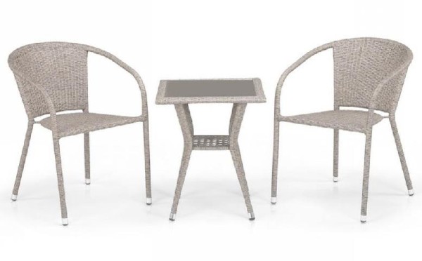 Комплект плетеной мебели AFINA из иск. ротанга T25C/Y137C-W85 Latte 2Pcs купить в Новом Уренгое