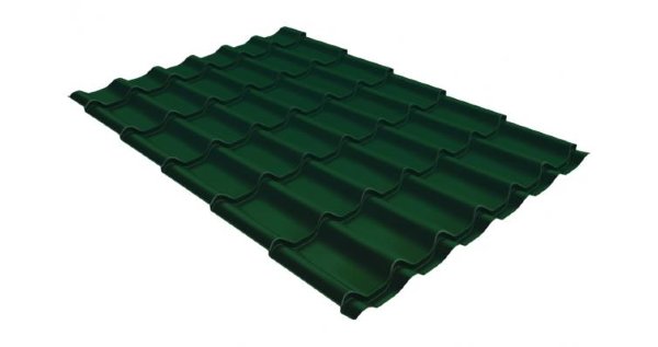 Металлочерепица классик 0,5 Satin RAL 6005 зеленый мох купить в Новом Уренгое