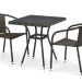 Комплект плетеной мебели AFINA из иск. ротанга T282BNT/Y137C-W53 Brown 2Pcs купить в Новом Уренгое