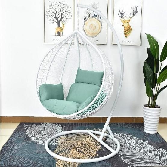 Кресло Подвесное из искусственного ротанга AFM-168A-L White/Green купить в Новом Уренгое