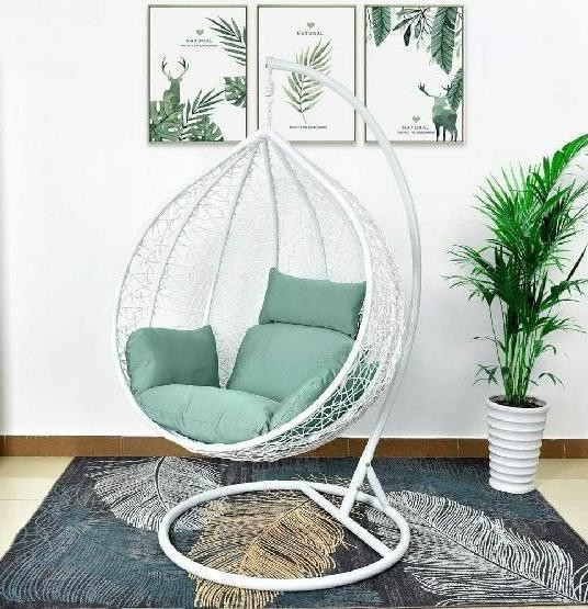 Кресло Подвесное из искусственного ротанга AFM-168A-XL White/Green купить в Новом Уренгое