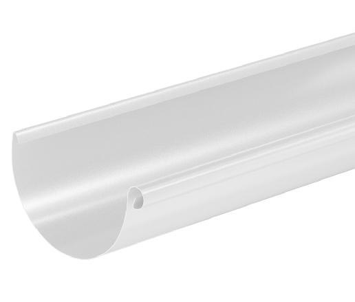 Водосток Aquasistem, система 125x90 - Водосточный желоб 3.00м RR 20 Белый купить в Новом Уренгое