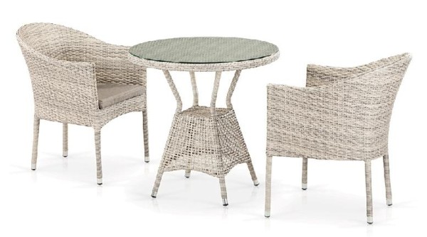 Комплект плетеной мебели AFINA из иск. ротанга T705ANT/Y350-W85 Latte 2Pcs купить в Новом Уренгое