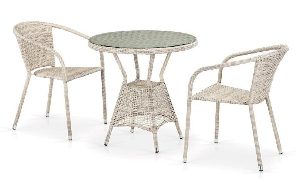 Комплект плетеной мебели AFINA из иск. ротанга T705ANT/Y137C-W85 Latte 2Pcs купить в Новом Уренгое