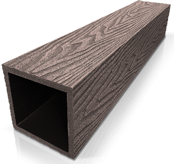 Столб ДПК 3D GardenParkett фактура дерева Венге купить в Новом Уренгое