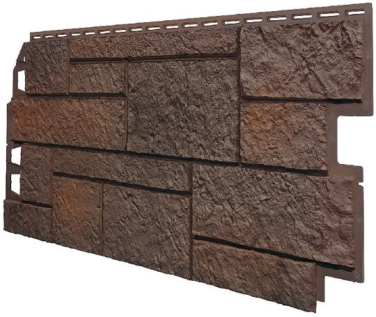 Фасадная панель VOX Sandstone (Сандстоун) темно коричневый купить в Новом Уренгое