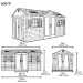 Сарай пластиковый LifeTime 15x8 DD купить в Новом Уренгое