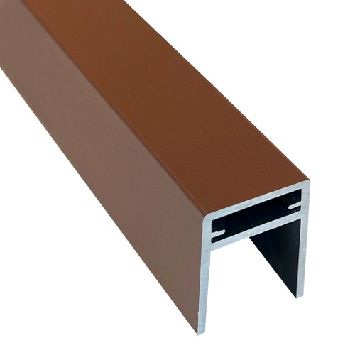 П-профиль Алюминиевый EasyDecking 35x25 Коричневый купить в Новом Уренгое