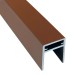 П-профиль Алюминиевый EasyDecking 35x25 Коричневый купить в Новом Уренгое