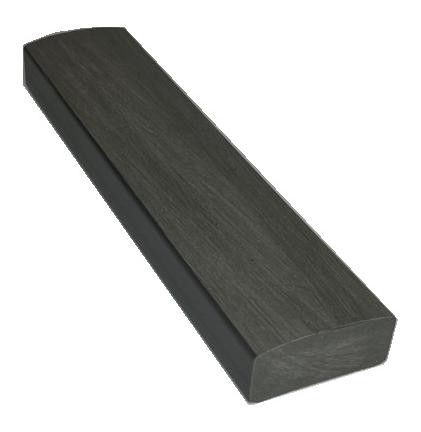 Лавочный брус Ecodecking Некст полнотелый брашированный 70х35 графит купить в Новом Уренгое