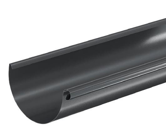 Водосток Aquasistem, система 150/100 - Водосточный желоб 3.00м RAL 7024 Тёмно-серый купить в Новом Уренгое