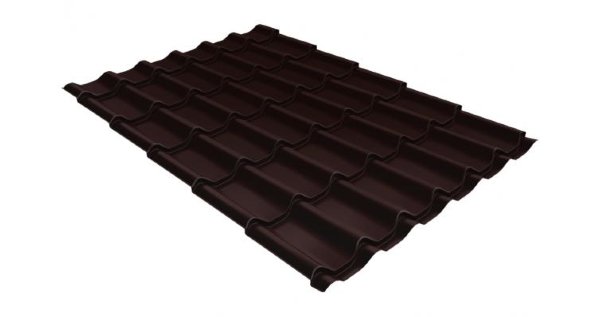 Металлочерепица классик 0,5 Satin RAL 8017 шоколад купить в Новом Уренгое