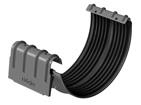 Соединитель желобов D125 Döcke STAL PREMIUM Графит, (RAL 7024) купить в Новом Уренгое