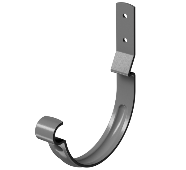 Карнизный крюк короткий (гнутый) D125 Döcke STAL PREMIUM Графит, (RAL 7024) купить в Новом Уренгое