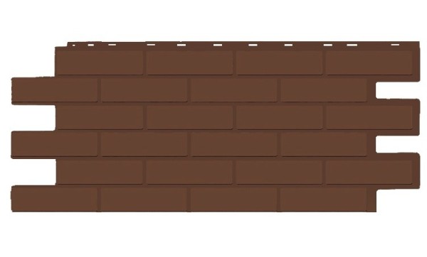 Фасадная панель T-Siding Кирпич Модерн Эко Браун купить в Новом Уренгое