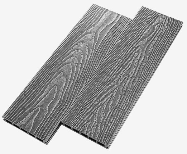 Террасная доска из ДПК RusDecking Unodeck Vintage - Серый купить в Новом Уренгое