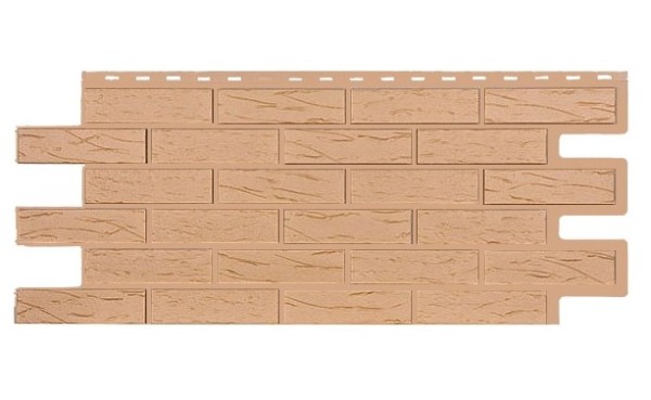Фасадная панель T-Siding Кирпич Саман Эко Крем купить в Новом Уренгое