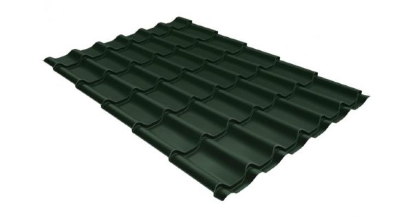 Металлочерепица классик 0,5 Satin RR 11 темно-зеленый купить в Новом Уренгое